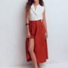 Women's Linen Button Front Dress