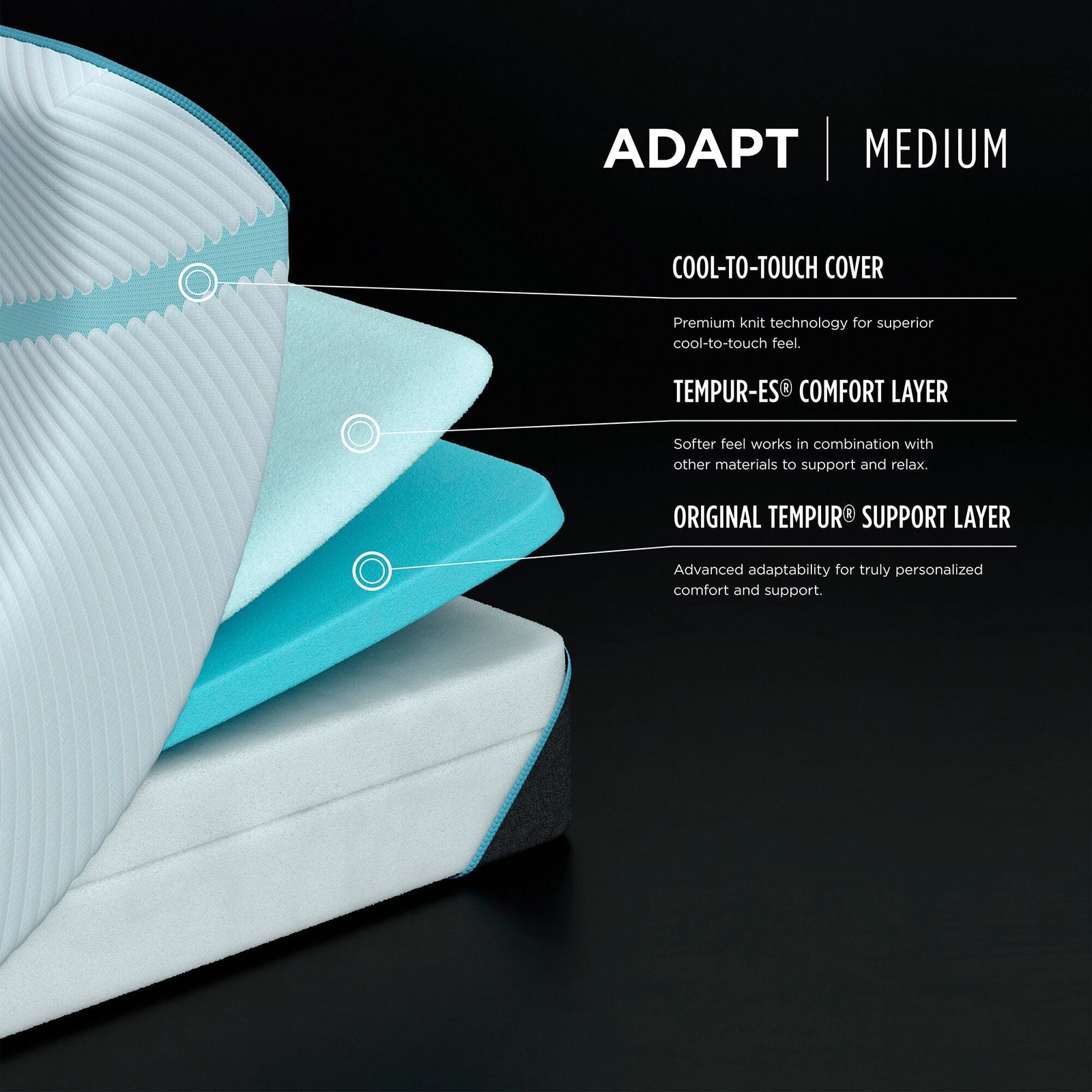 Previous Generation Tempur-Pedic TEMPUR-Adapt Medium Mattress - Image 50