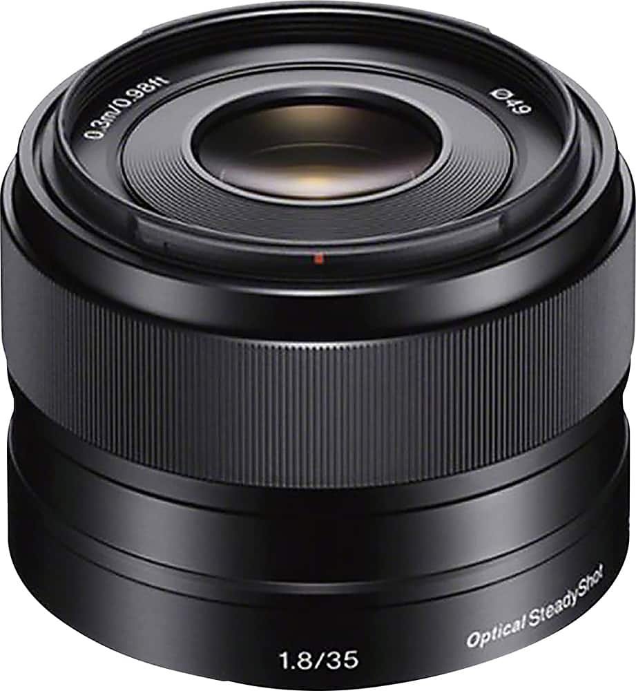 Sony 35mm f/1.8 Prime Lens for NEX E-Mount Cameras – Black
