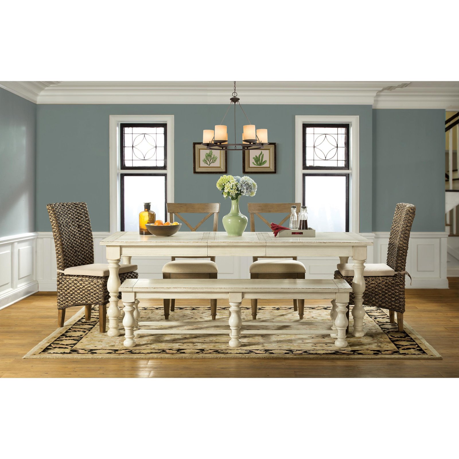 Mix-n-match Chairs Woven Side Upholstered Chair in Hazelnut - Image 4