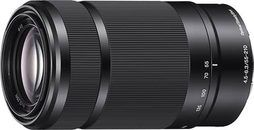 Sony 55-210mm f/4.5-6.3 Telephoto Zoom Lens for Alpha E-Mount Cameras – Black - Image 2