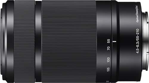 Sony 55-210mm f/4.5-6.3 Telephoto Zoom Lens for Alpha E-Mount Cameras – Black