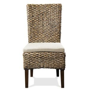 Mix-n-match Chairs Woven Side Upholstered Chair in Hazelnut