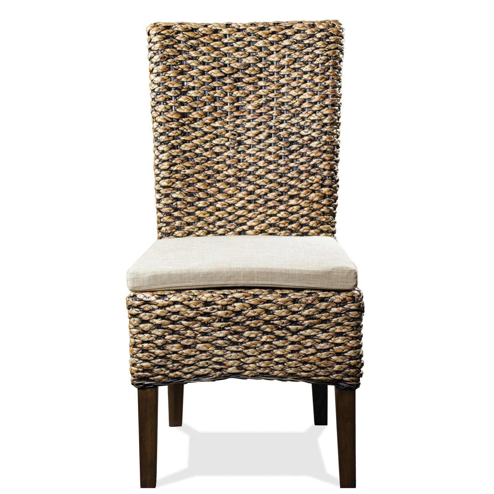 Mix-n-match Chairs Woven Side Upholstered Chair in Hazelnut