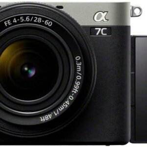 Sony Alpha 7C Full-Frame Mirrorless Camera with FE 28-60mm Lens – Silver