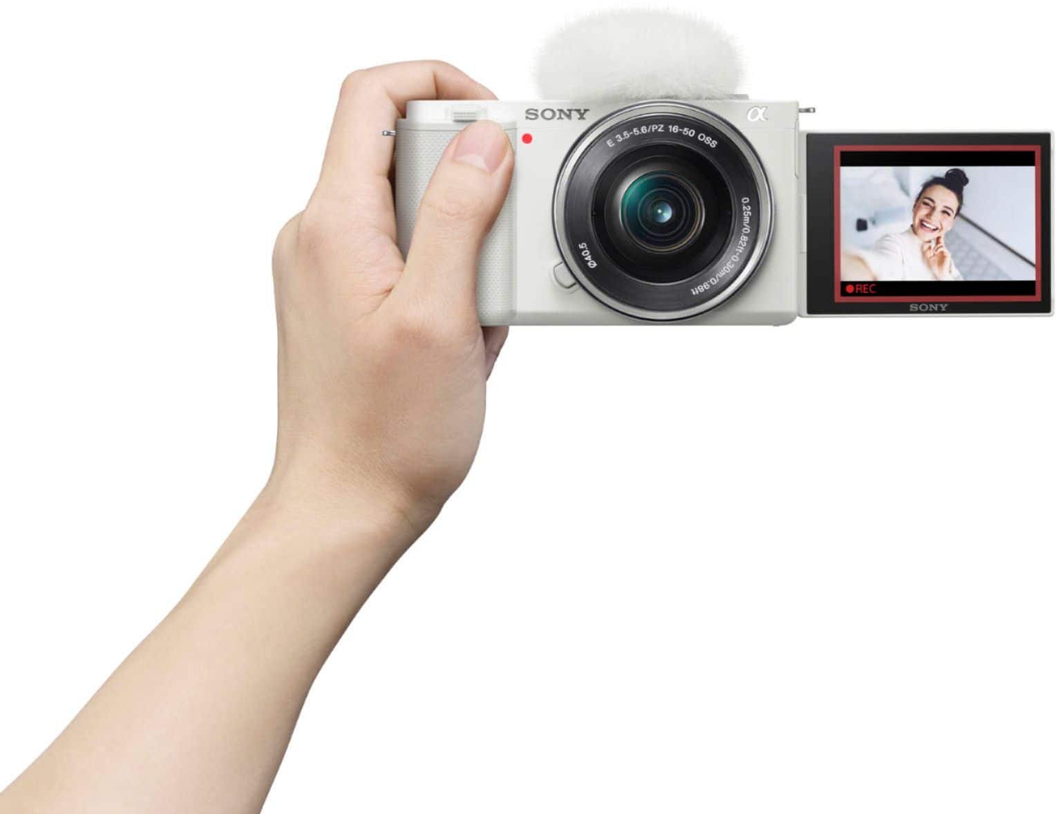 Sony Alpha ZV-E10 Mirrorless Vlog Camera Kit with 16-50mm Lens – White - Image 6