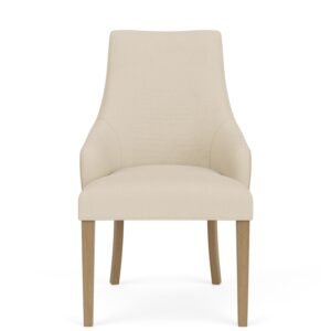 Mix-n-match Chairs Swoop Arm Upholstered Chair in Ivory
