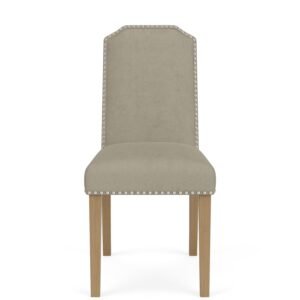 Mix-n-match Chairs Cliped Top Upholstered Chair in Sand