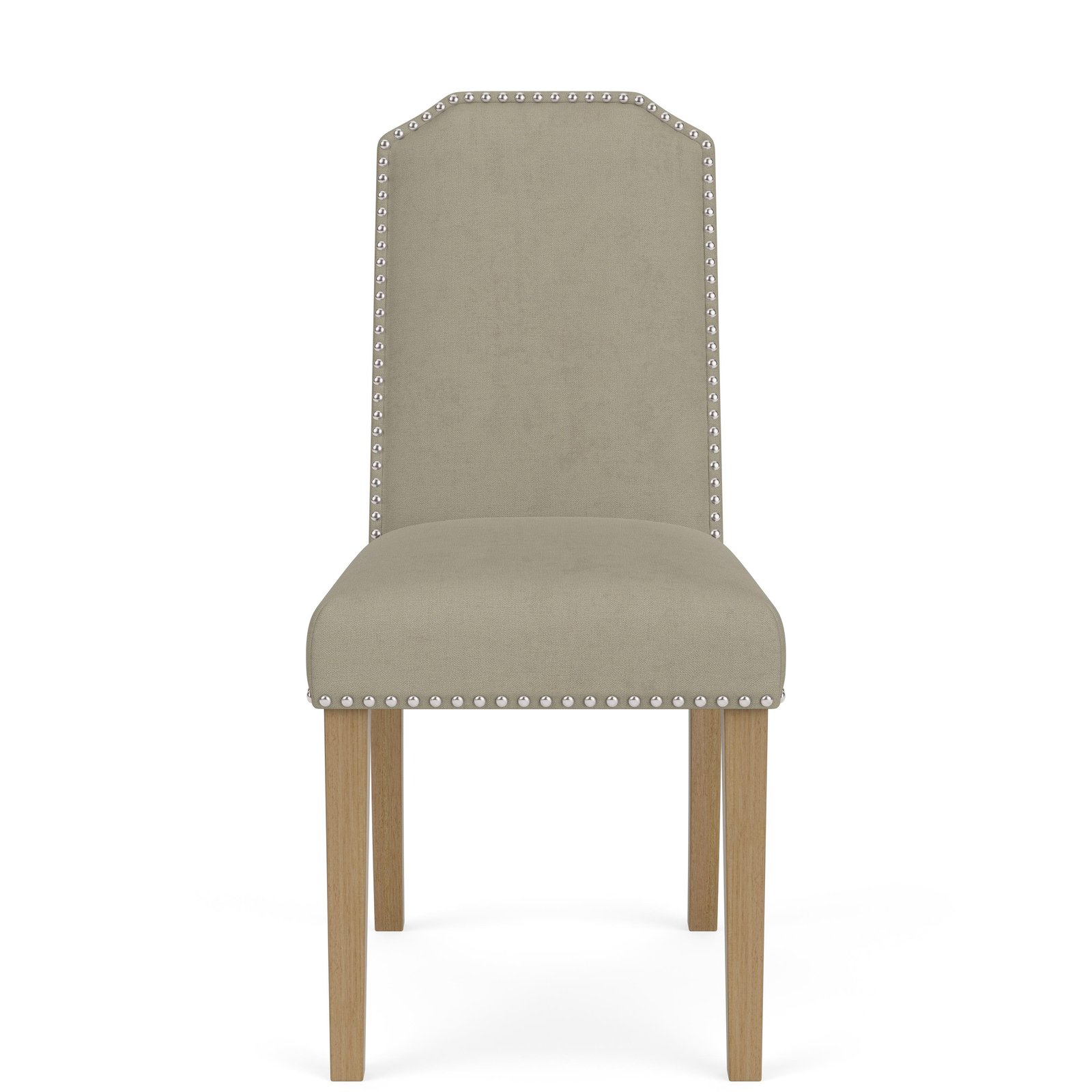 Mix-n-match Chairs Cliped Top Upholstered Chair in Sand