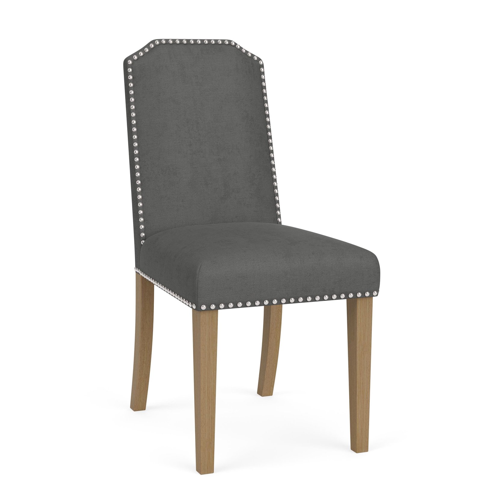 Mix-n-match Chairs Cliped Top Upholstered Chair in Slate - Image 5