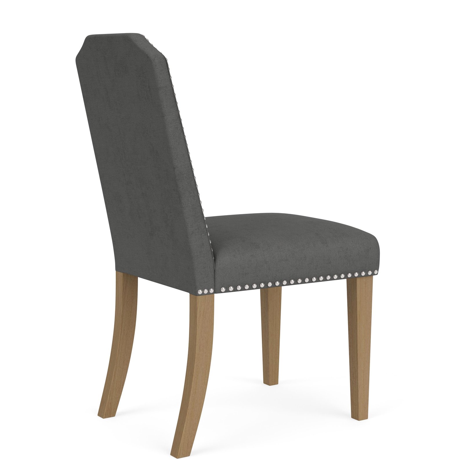 Mix-n-match Chairs Cliped Top Upholstered Chair in Slate - Image 6