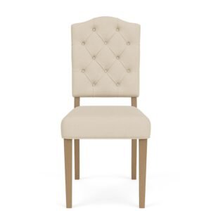 Mix-n-match Chairs Buton Tuft Upholstered Chair in Ivory