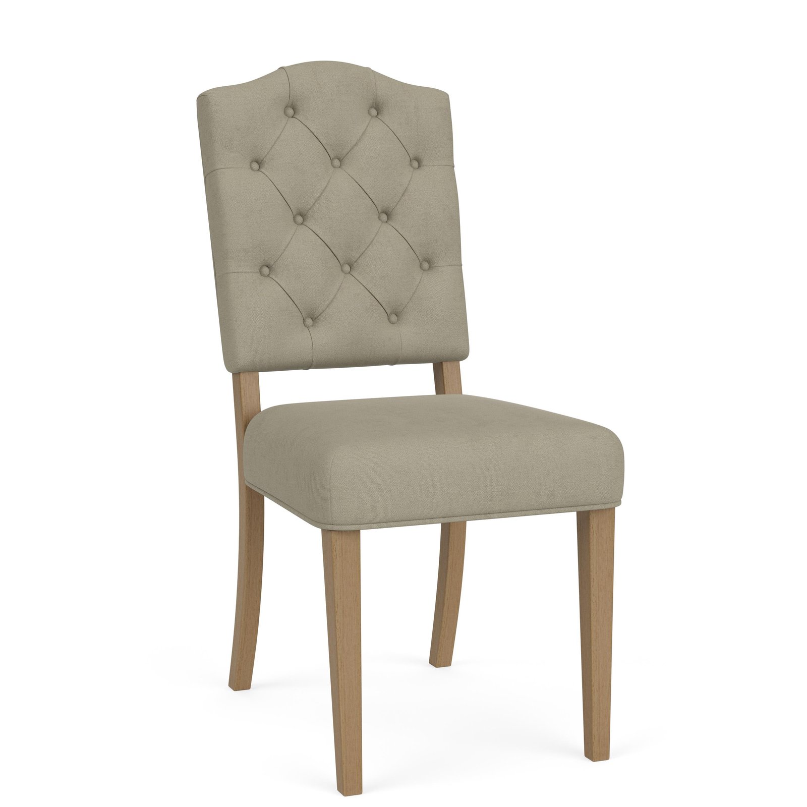 Mix-n-match Chairs Buton Tuft Upholstered Chair in Sand - Image 5