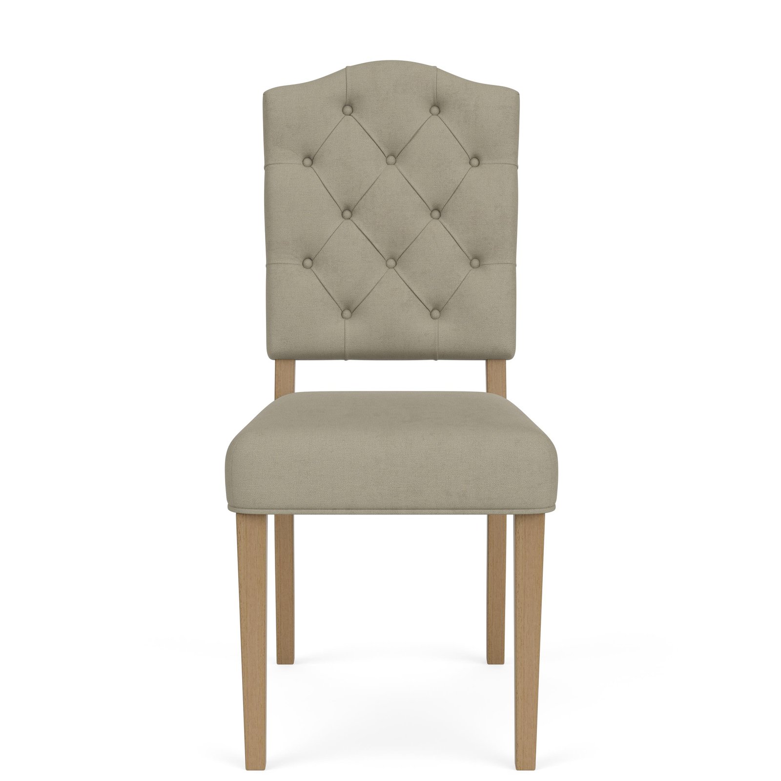 Mix-n-match Chairs Buton Tuft Upholstered Chair in Sand