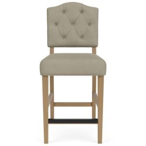 Mix-n-match Chairs Buton Tuft Upholstered Stool in Sand