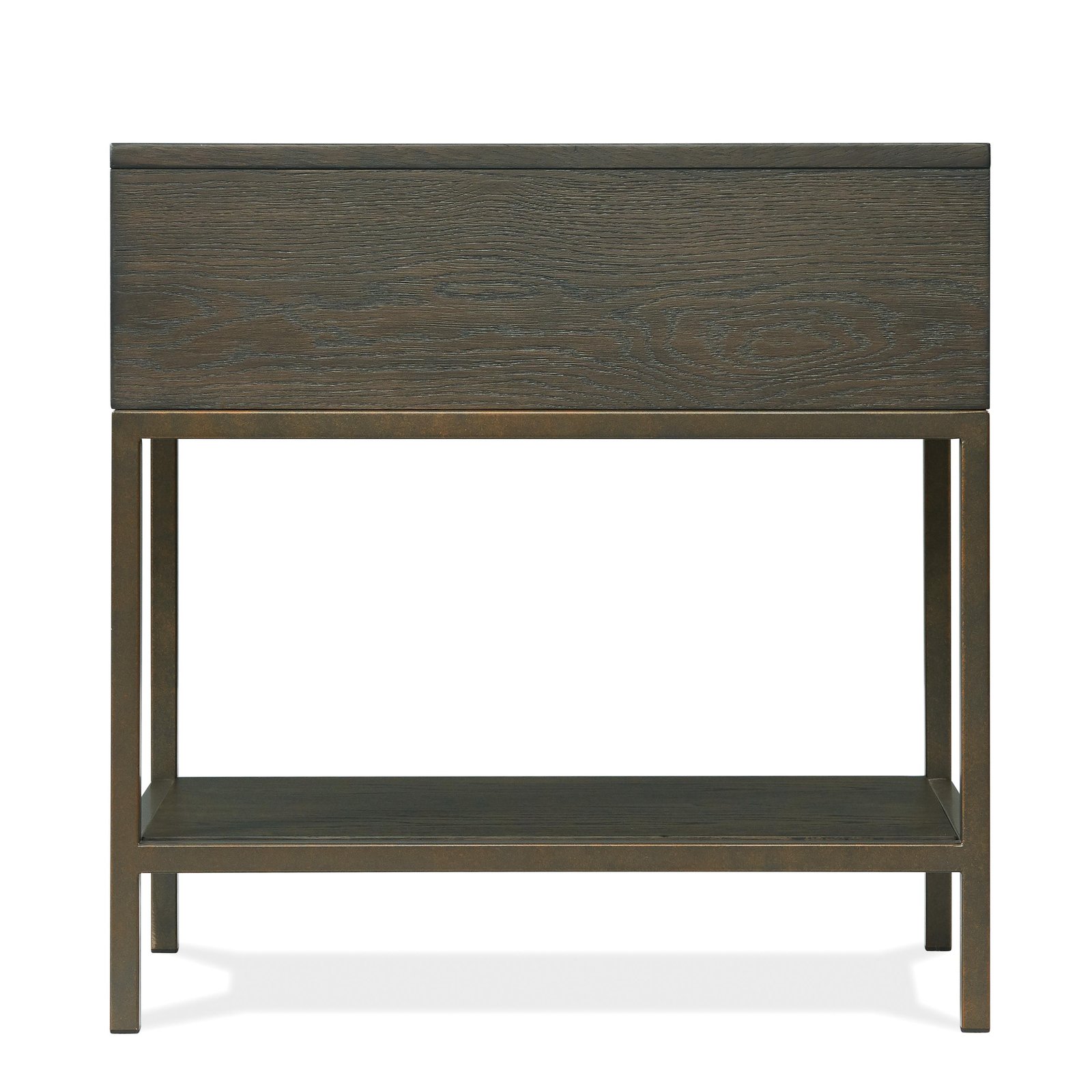 Hyde Rectangular Chairside Table in Caviar - Image 3