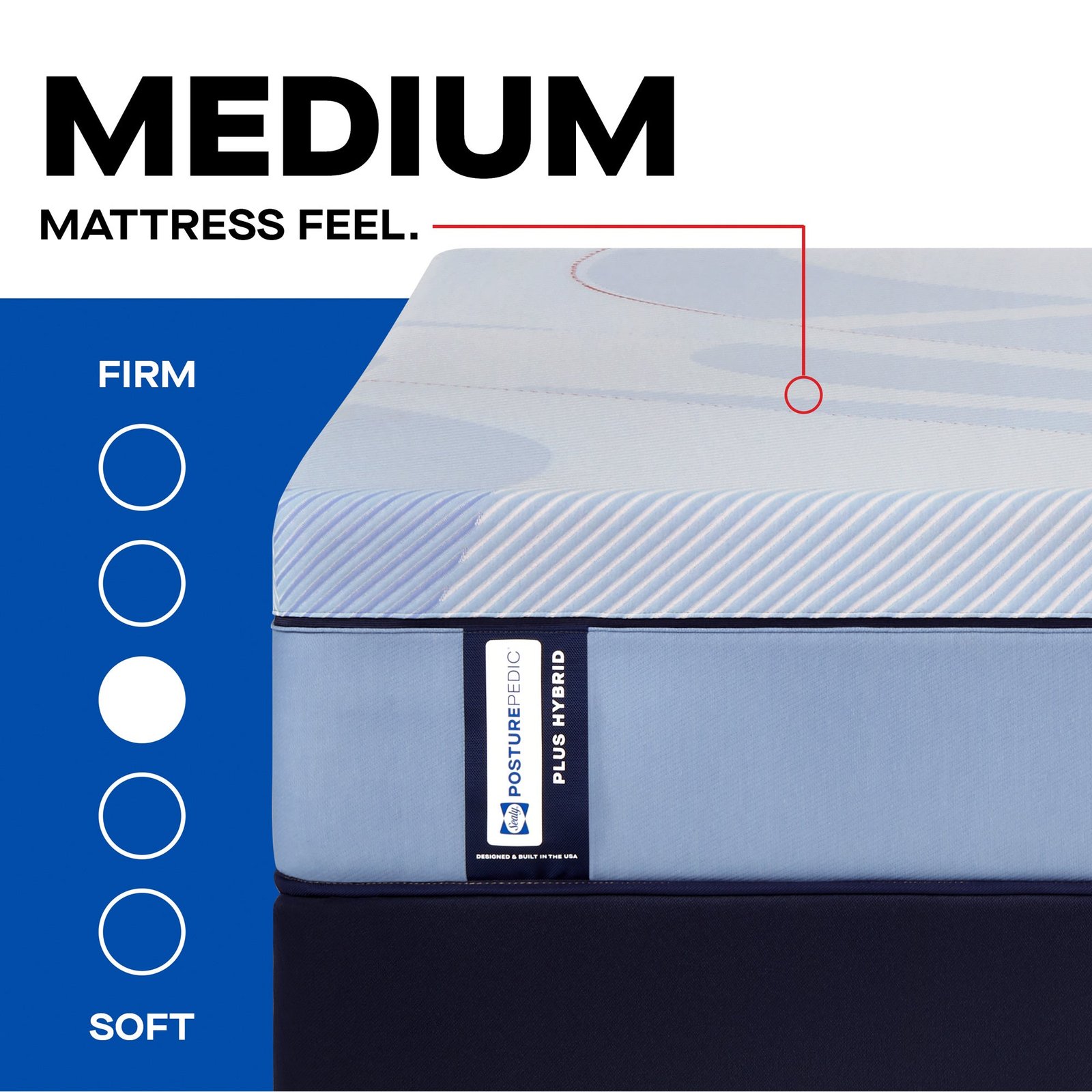 Sealy Posturepedic Plus Hagerstown Medium Hybrid Mattress - Image 39