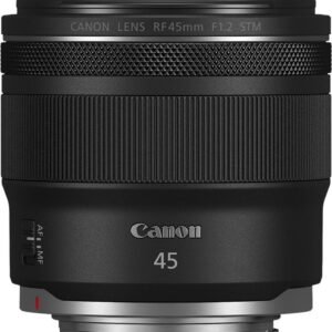 Canon RF 45mm f/1.2 STM Standard Prime Lens for EOS R-Series Cameras – Black