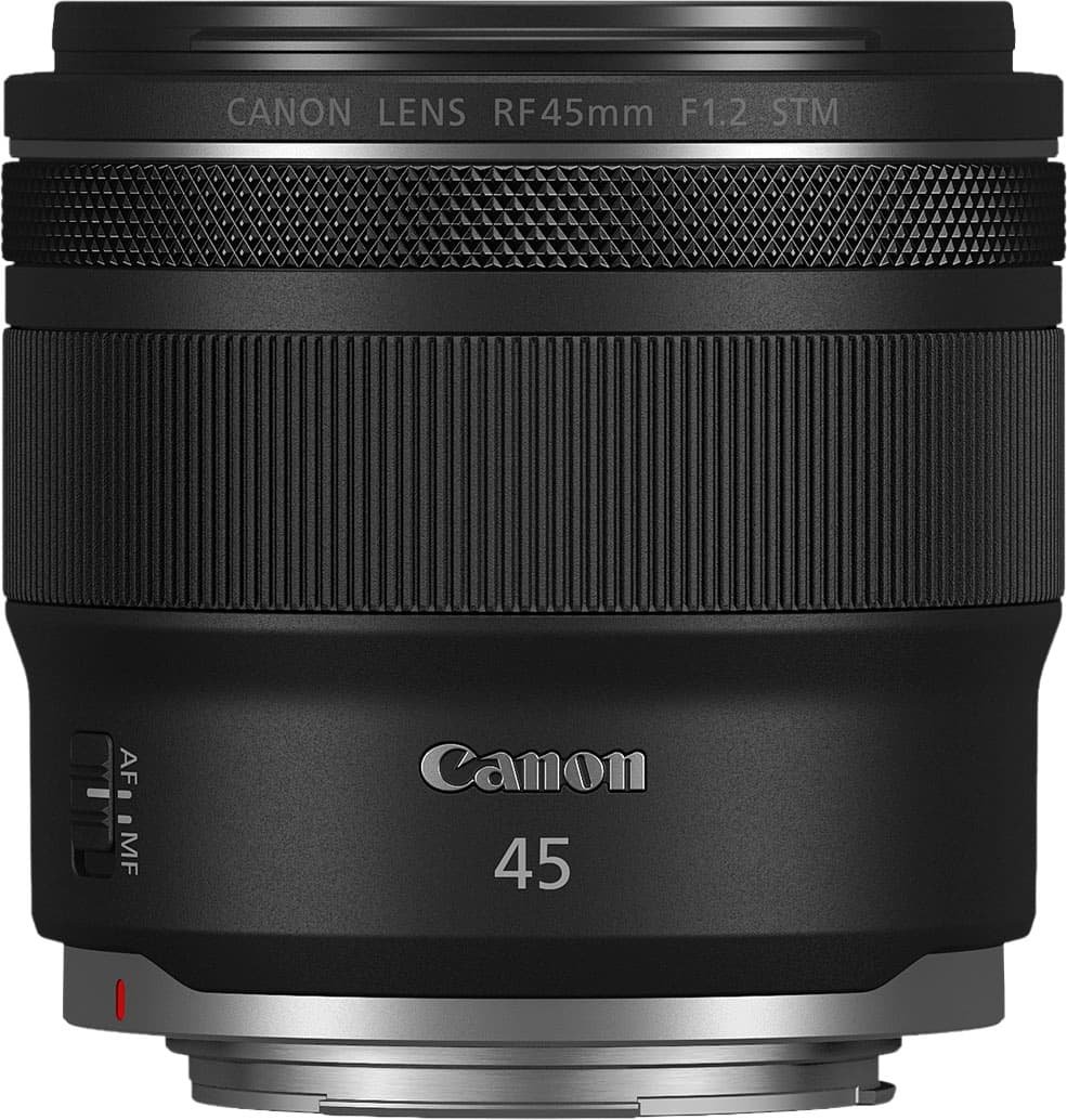 Canon RF 45mm f/1.2 STM Standard Prime Lens for EOS R-Series Cameras – Black