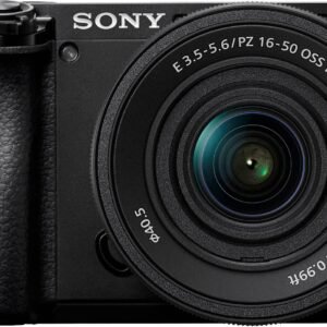 Sony Alpha 6100 APS-C Mirrorless Camera with E PZ 16-50mm Lens – Black