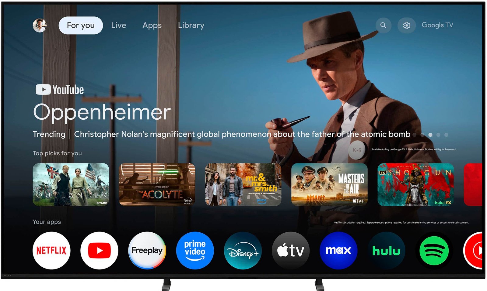 Sony 55" BRAVIA 5 Mini LED 4K UHD Smart Google TV - Image 7