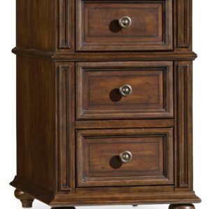 Hooker Furniture Leesburg Chairside Chest in Dark Wood