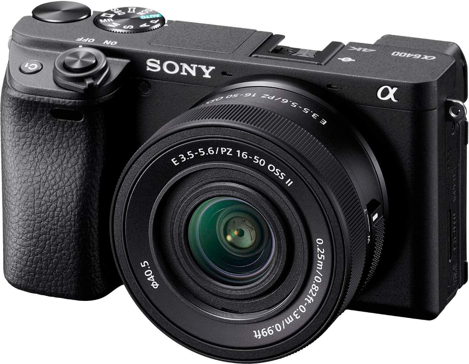 Sony Alpha 6400 APS-C Mirrorless Camera with E PZ 16-50mm Lens – Black - Image 2