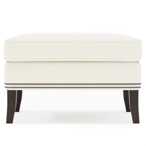 Kingston Leather Ottoman in Mocha