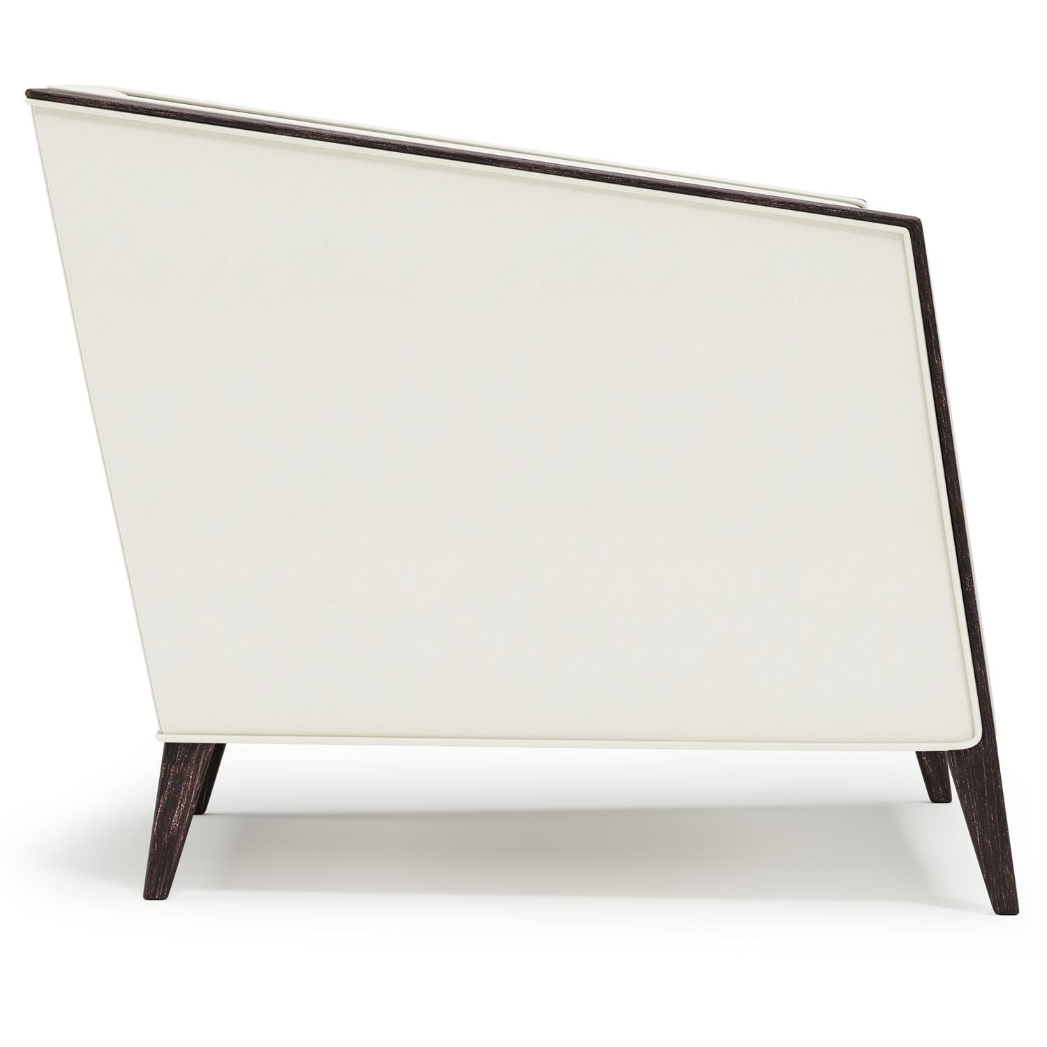 Bernhardt Interiors Aubree Leather Chair in White - Image 3
