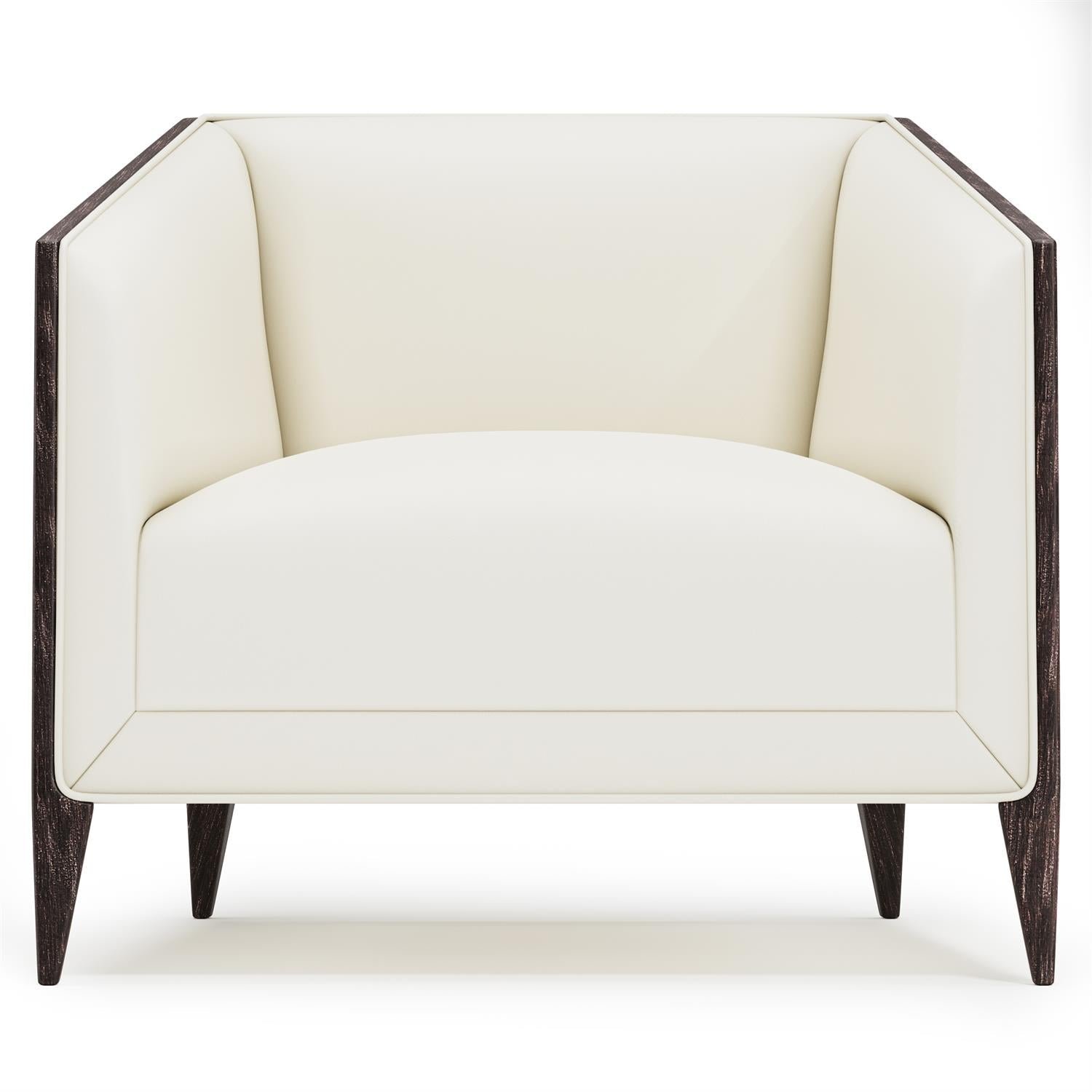 Bernhardt Interiors Aubree Leather Chair in White