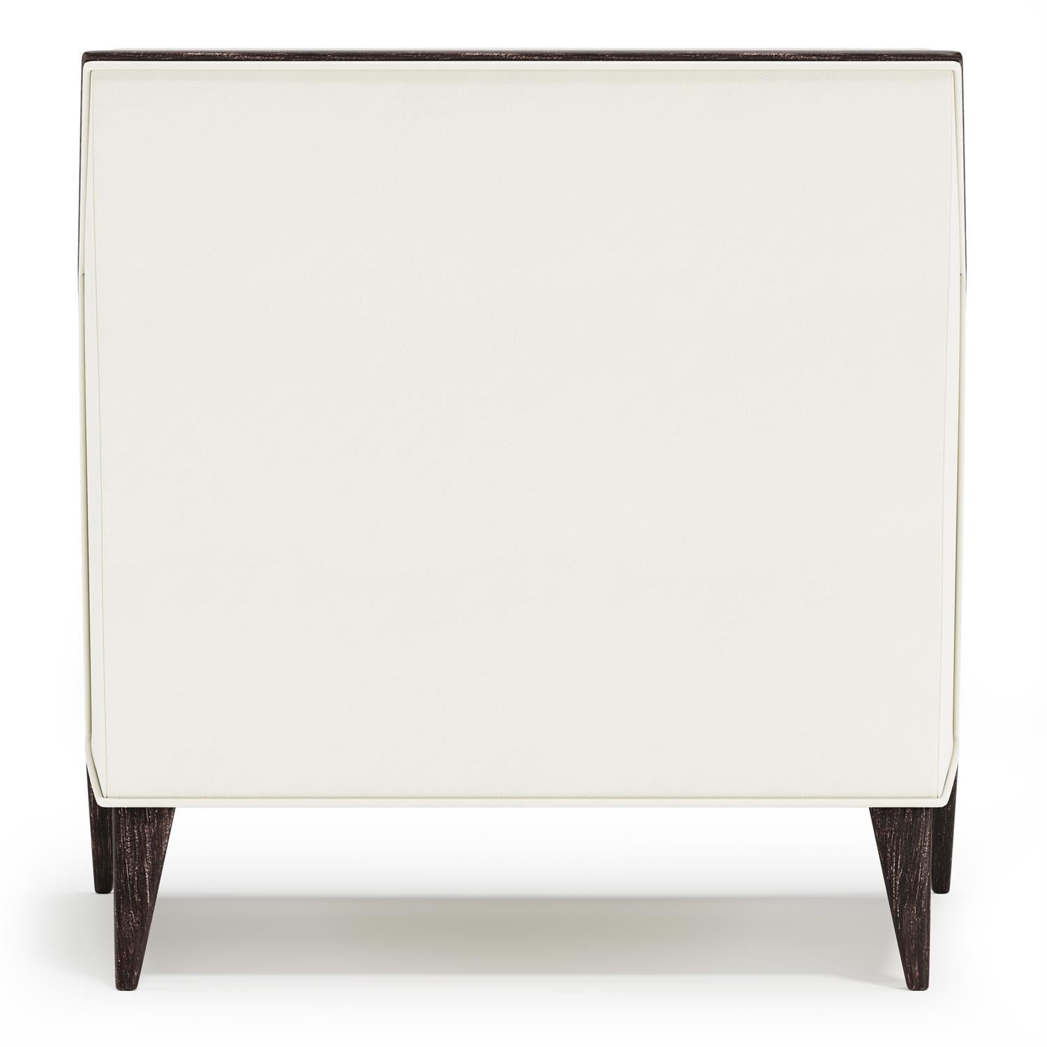 Bernhardt Interiors Aubree Leather Chair in White - Image 4