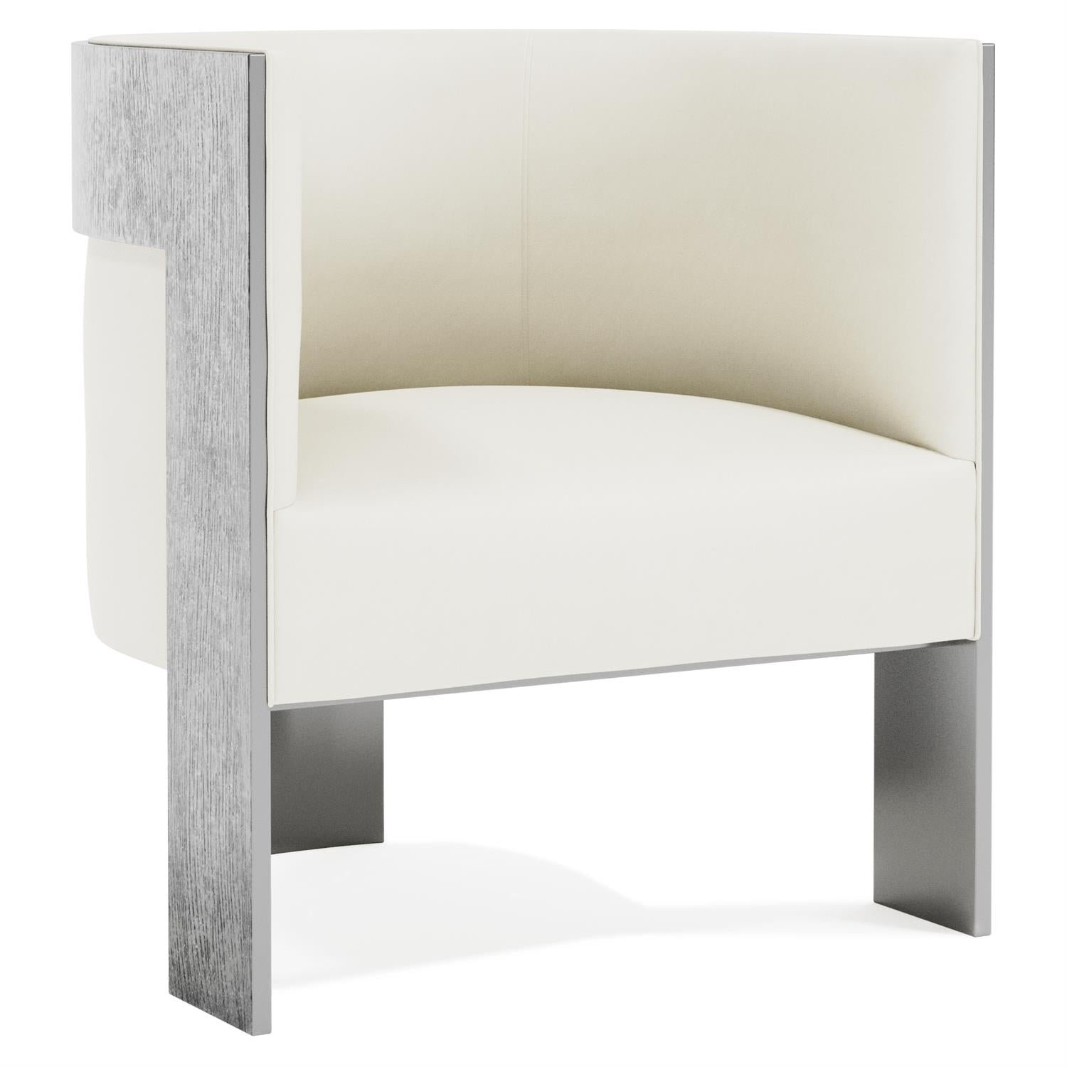 Bernhardt Interiors Cosway Leather Chair in White - Image 2