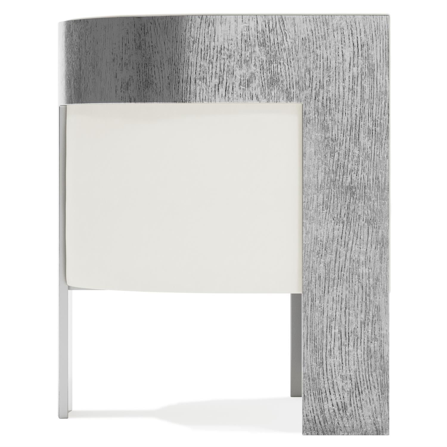 Bernhardt Interiors Cosway Leather Chair in White - Image 3