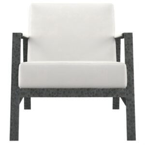 Bernhardt Interiors Jaxson Leather Chair in White