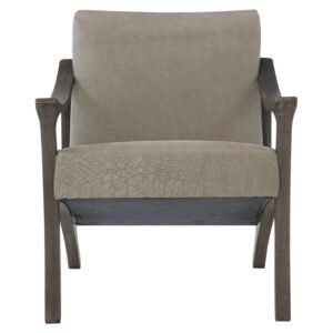 Bernhardt Interiors Dash Leather Chair in Gray