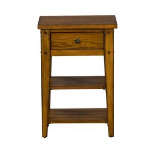 Liberty Furniture Lake House Chairside Table in Oak