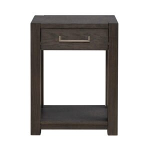 Liberty Furniture Lennox Hill Chairside Table in Bark