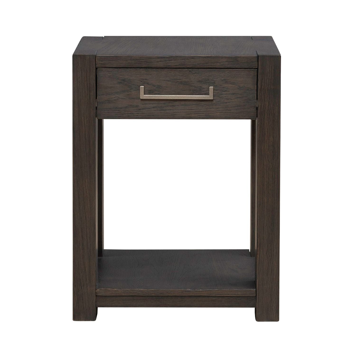 Liberty Furniture Lennox Hill Chairside Table in Bark