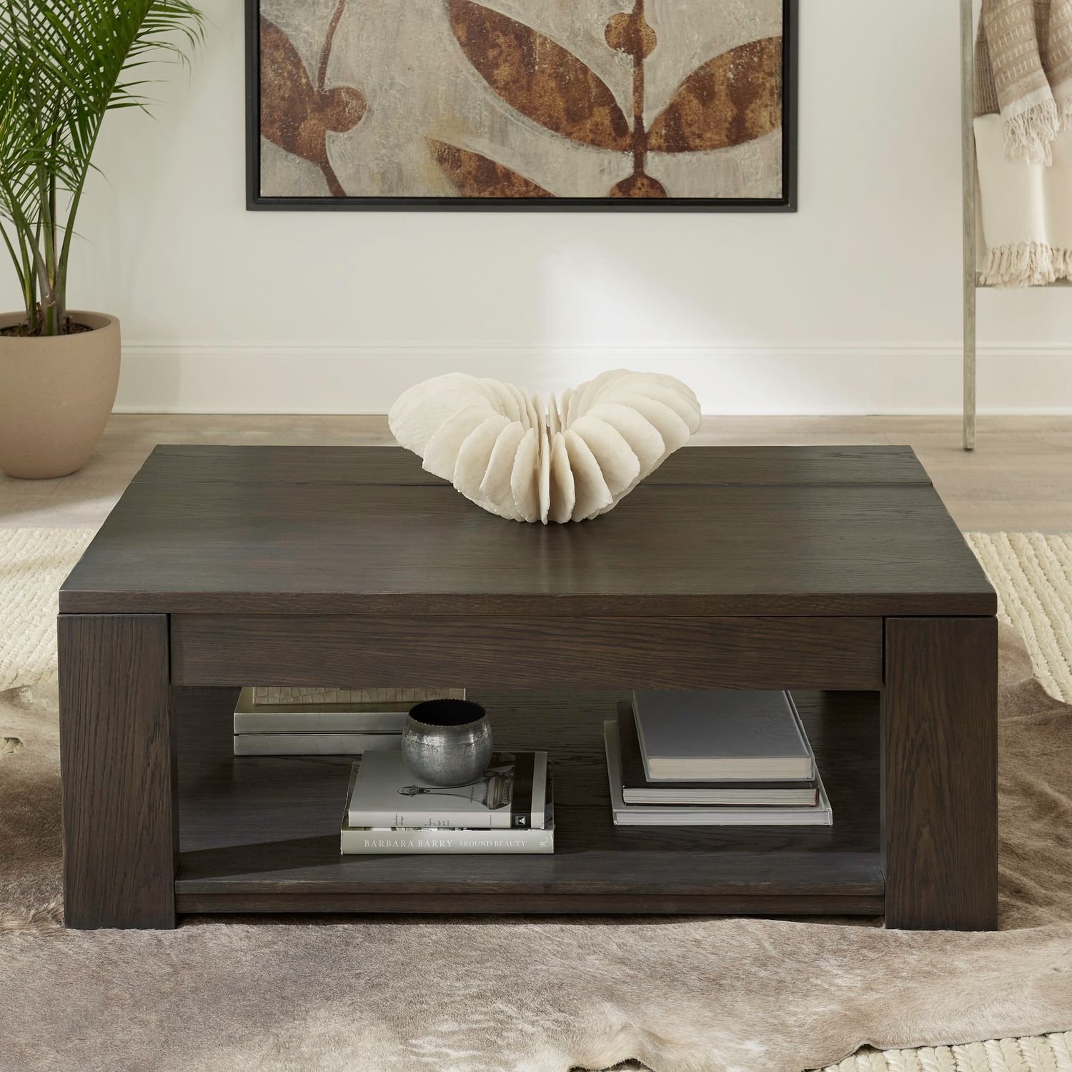 Liberty Furniture Lennox Hill Chairside Table in Bark - Image 4
