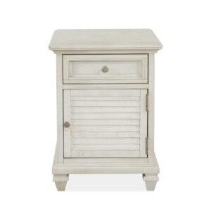 Newport Chairside End Table in Alabaster