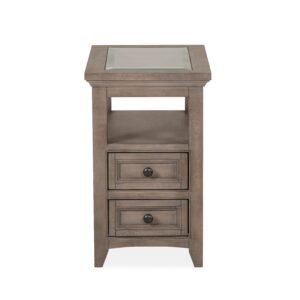 Paxton Place Chairside End Table in Dovetail Grey