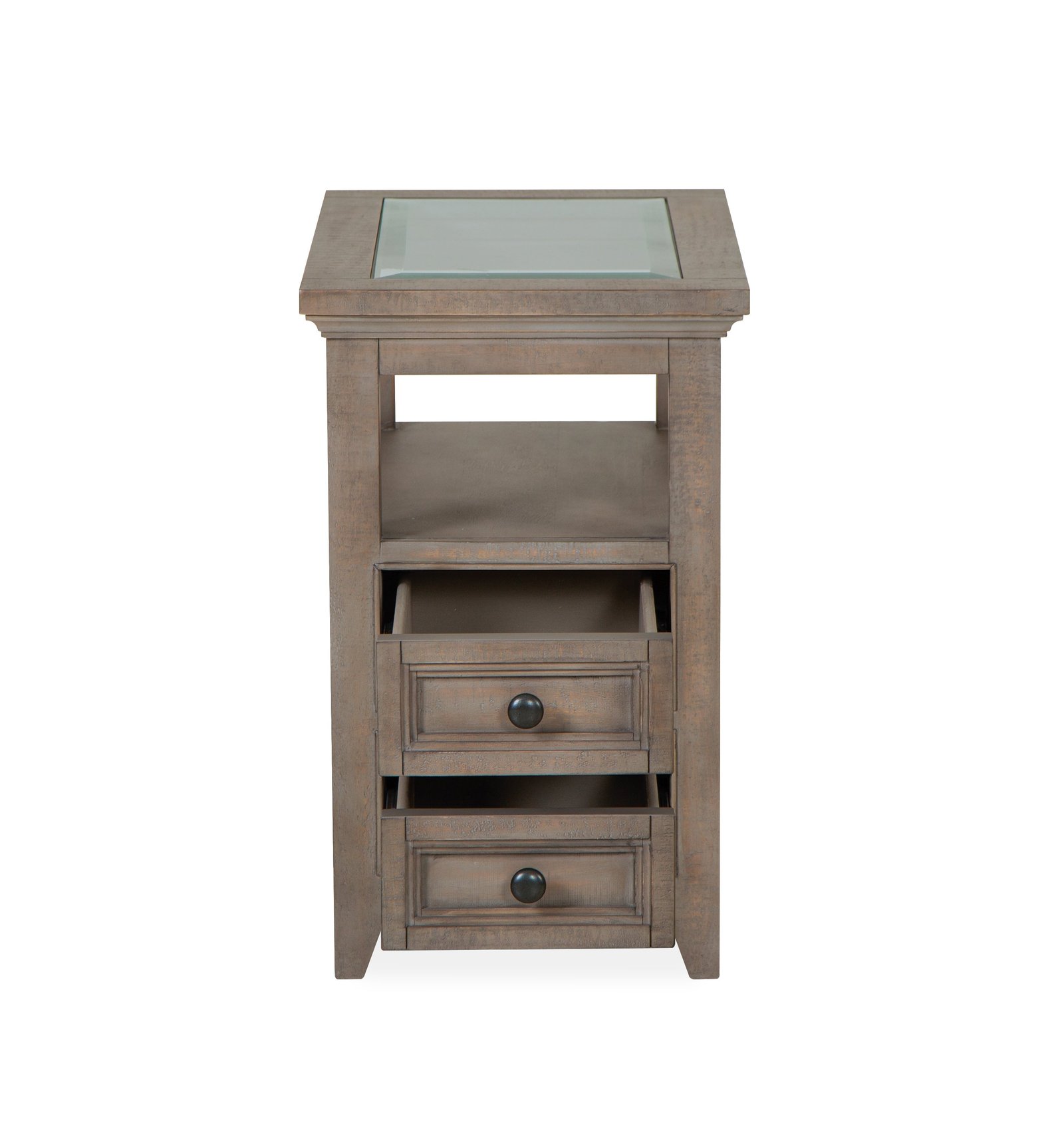 Paxton Place Chairside End Table in Dovetail Grey - Image 2