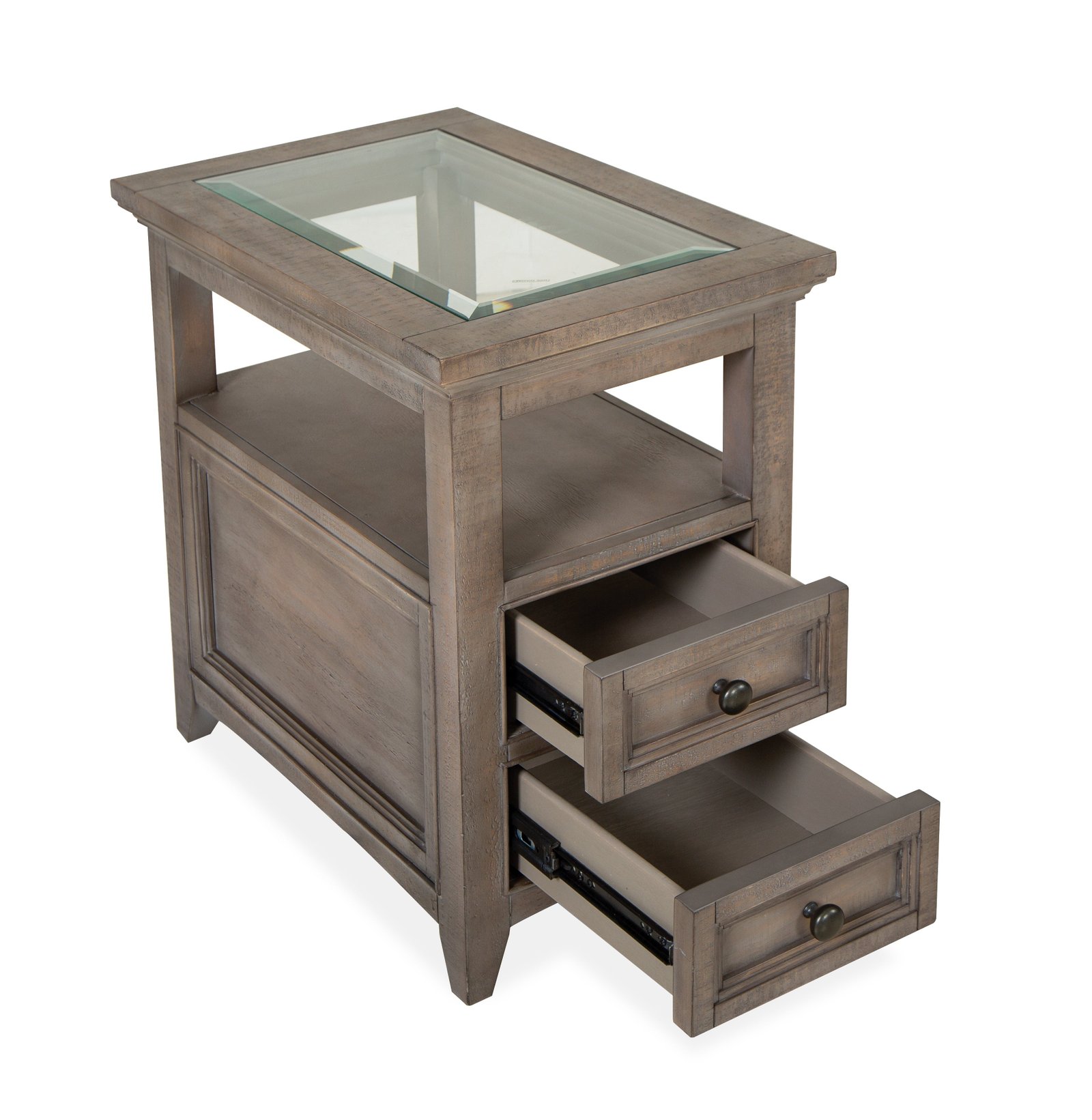 Paxton Place Chairside End Table in Dovetail Grey - Image 3