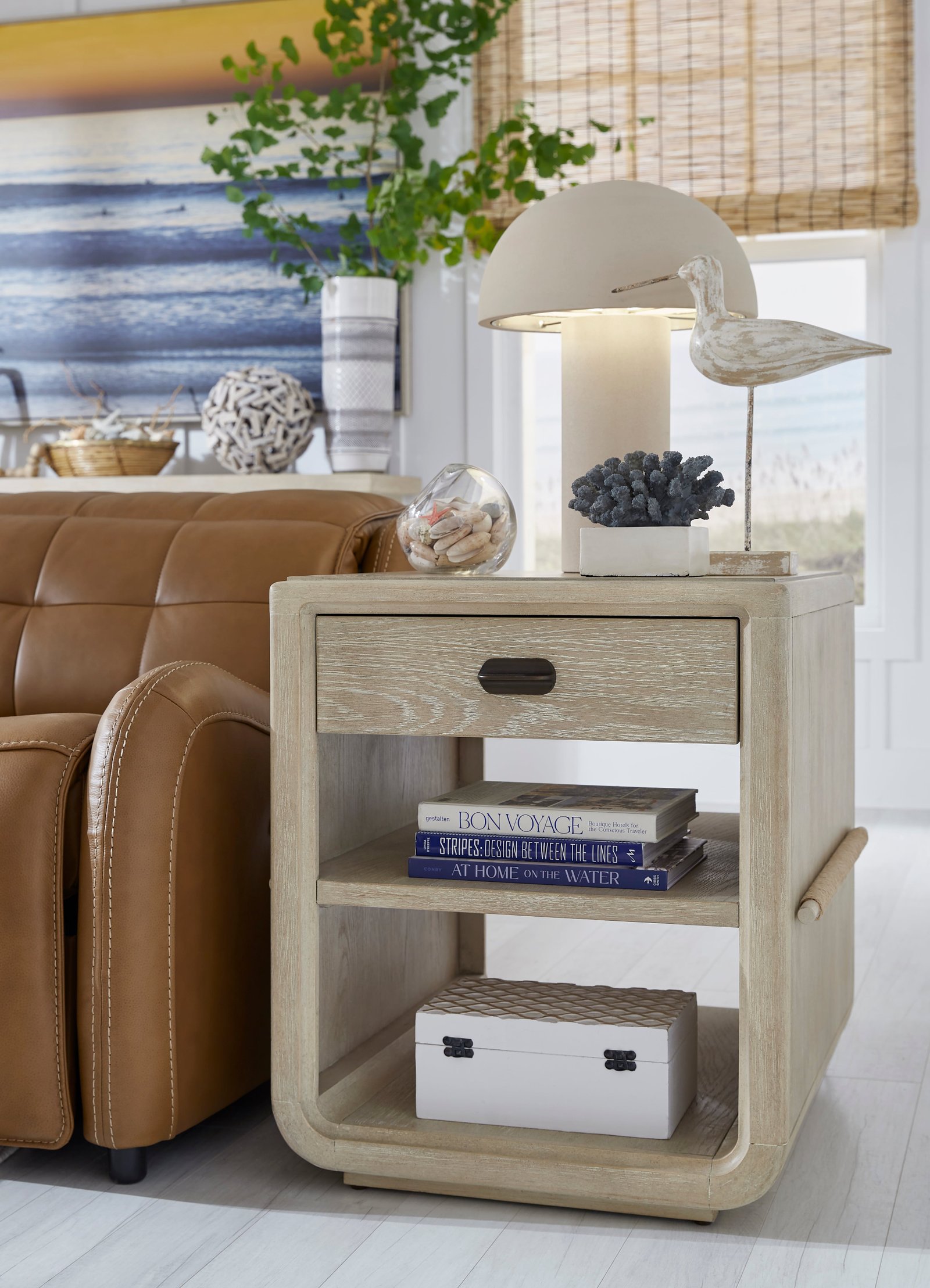 Magnussen Sunset Cove Chairside End Table in Sanibel Brown - Image 8