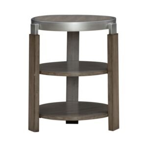 Liberty Furniture Sutton Chairside Table in Bleached Sand