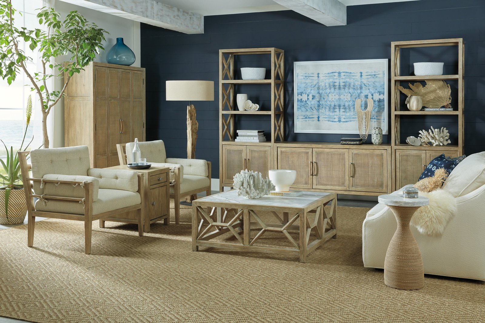 Hooker Furniture Surfrider Chairside Chest in Light Wood - Image 5