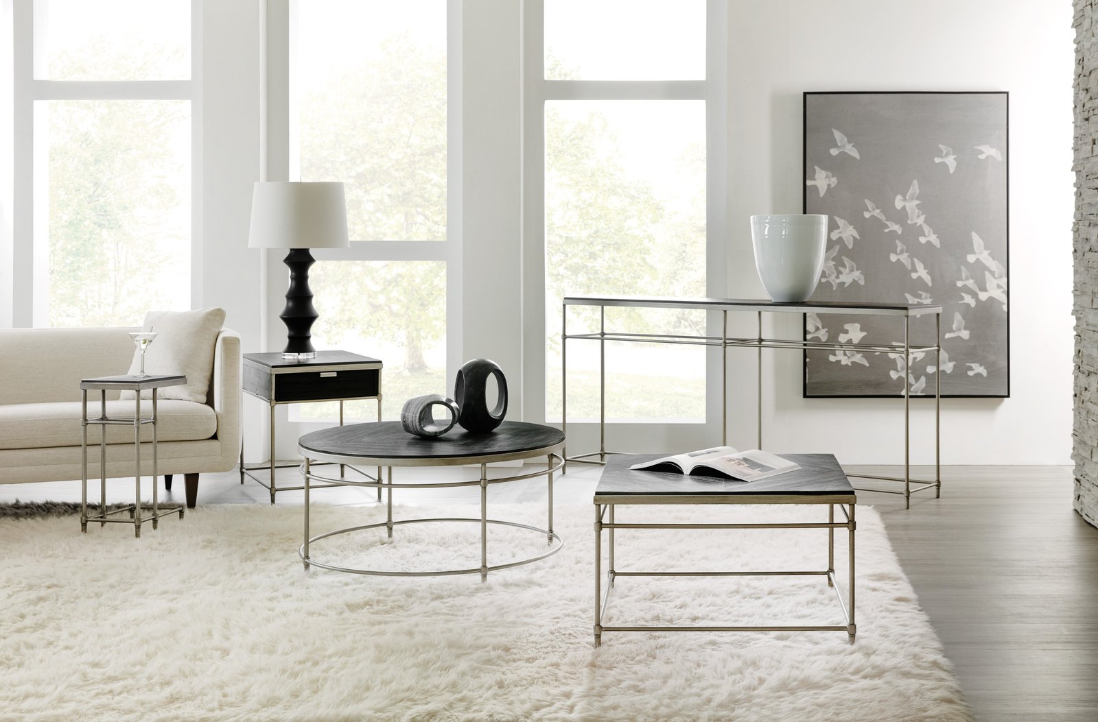 Hooker Furniture St. Armand Chairside Table in Blacks - Image 4